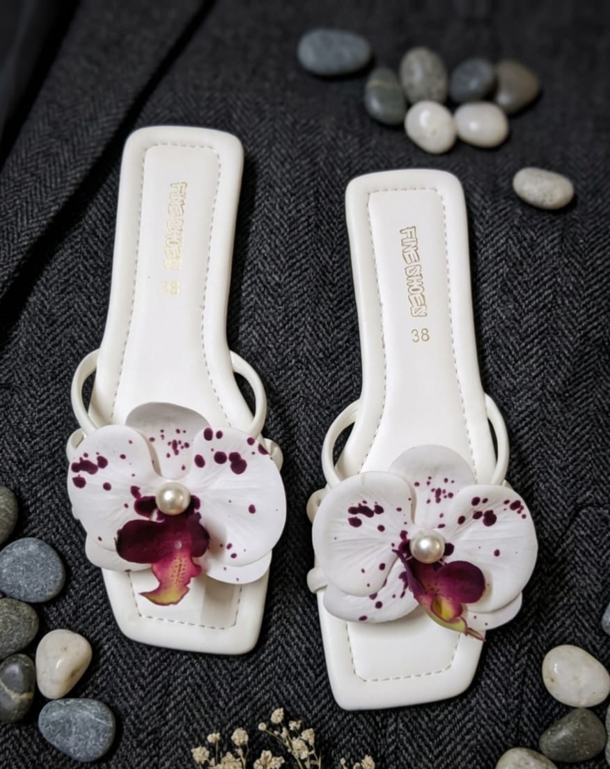 Floral Flower Flat Sandal