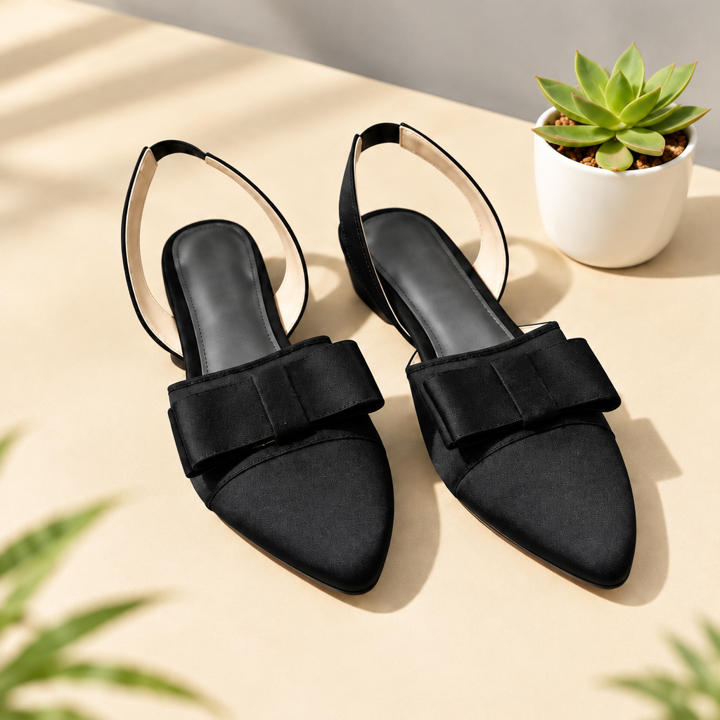 Women's Bow Flat Pumps